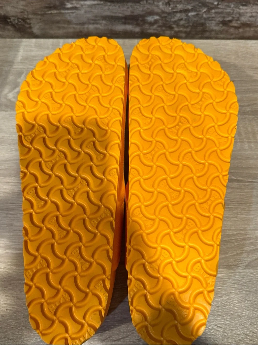Birkenstock Bright Orange EVA Flip Flops